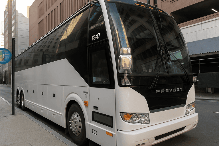 a Albany Coach Bus Service coach bus