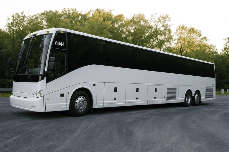 exterior of Albany Coach Bus Service coach bus