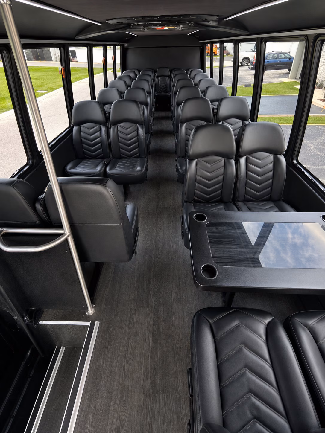 albany 15 passenger minibus inside
