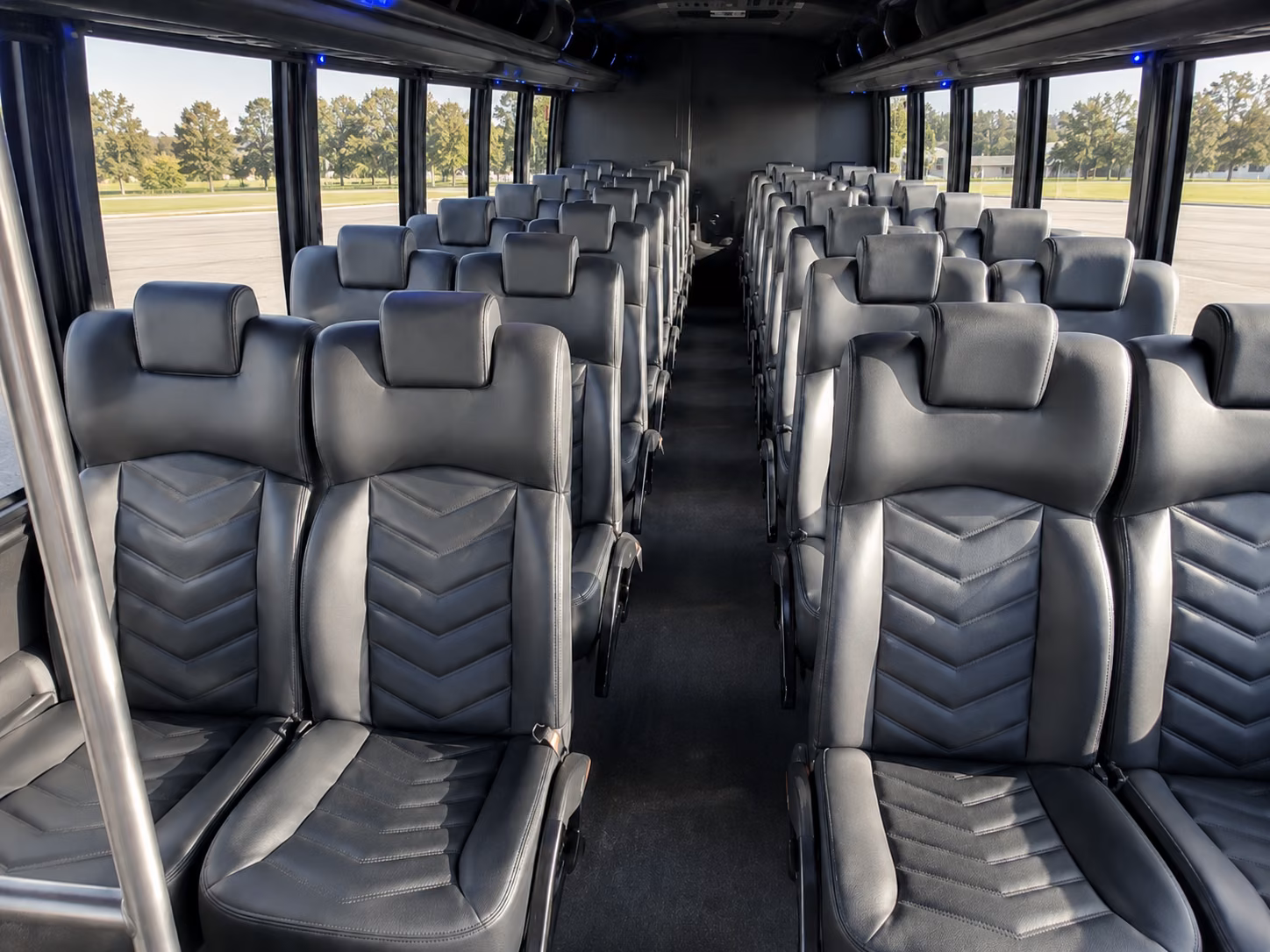 albany 15 passenger minibus interior