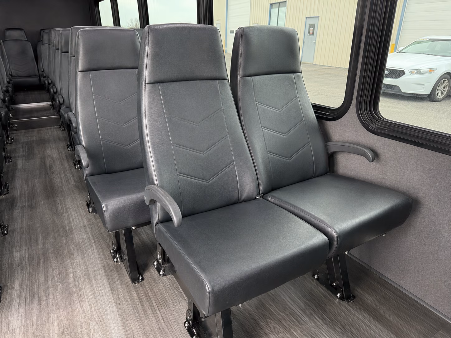 albany 18 passenger minibus inside