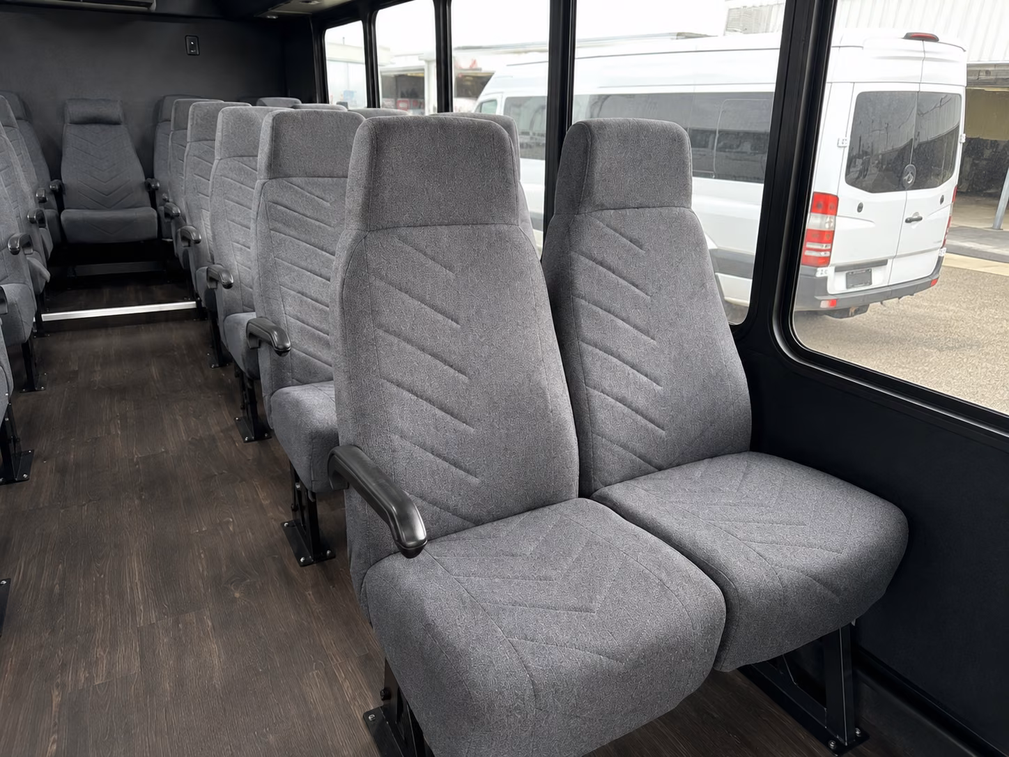 albany 20 passenger minibus interior