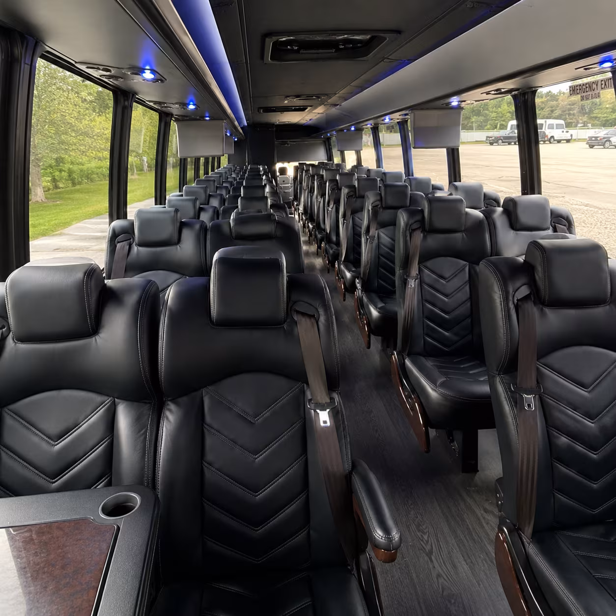 albany 25 passenger minibus interior