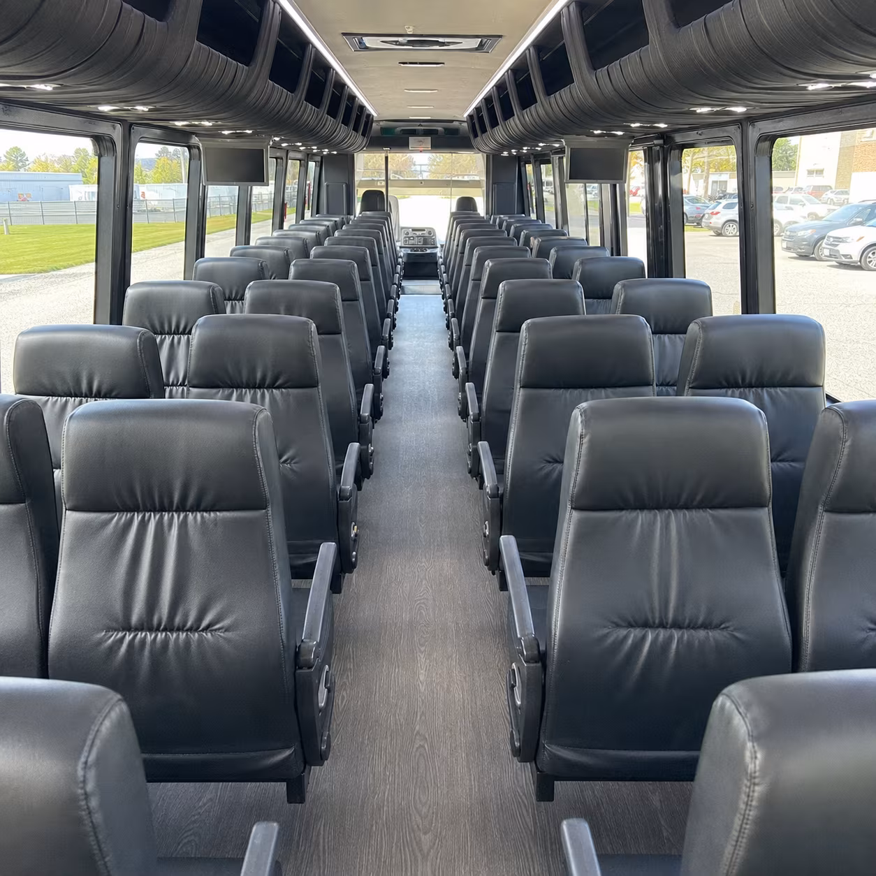 albany 30 passenger minibus interior