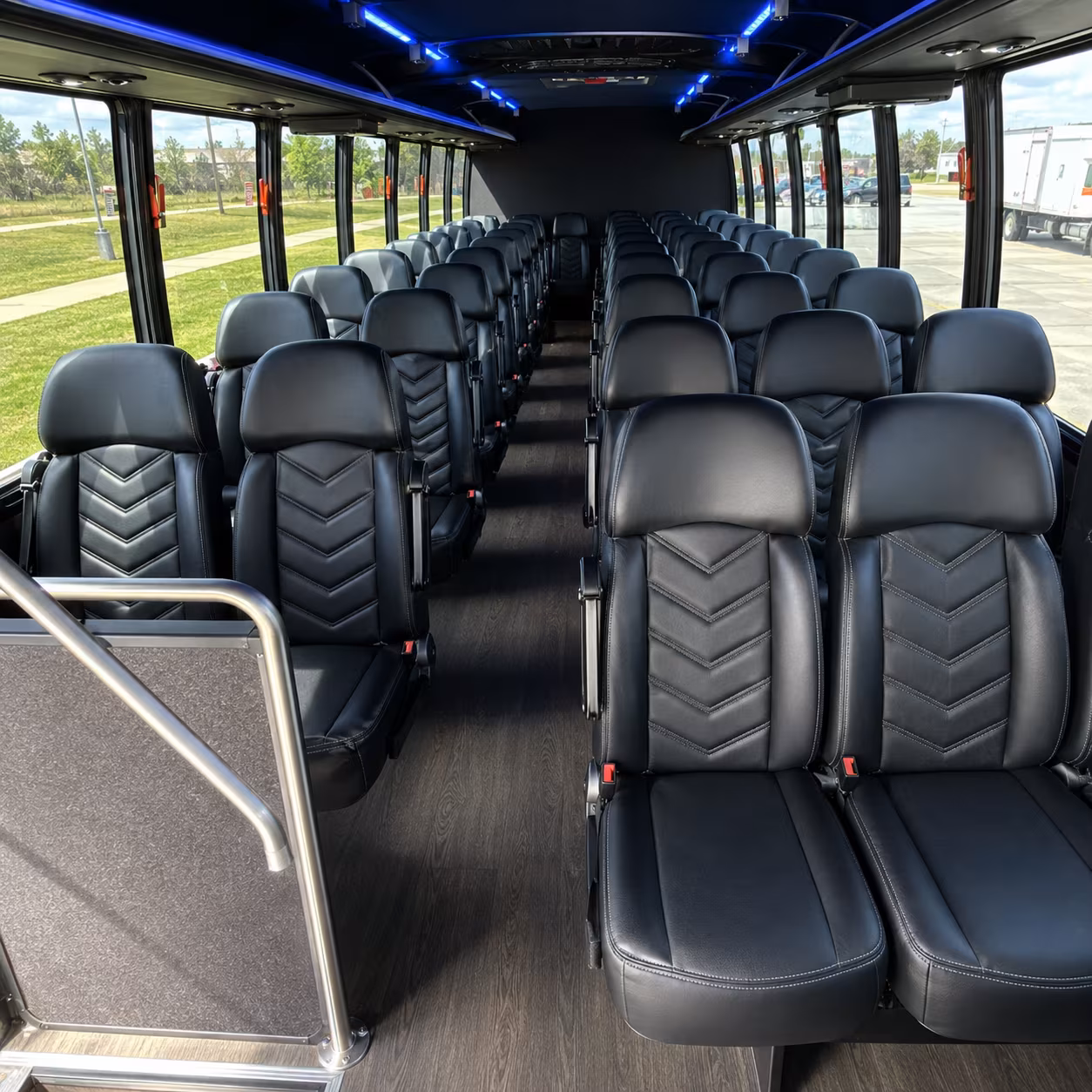 albany 35 passenger minibus inside