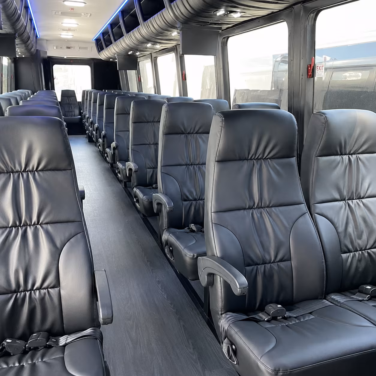 albany 35 passenger minibus interior