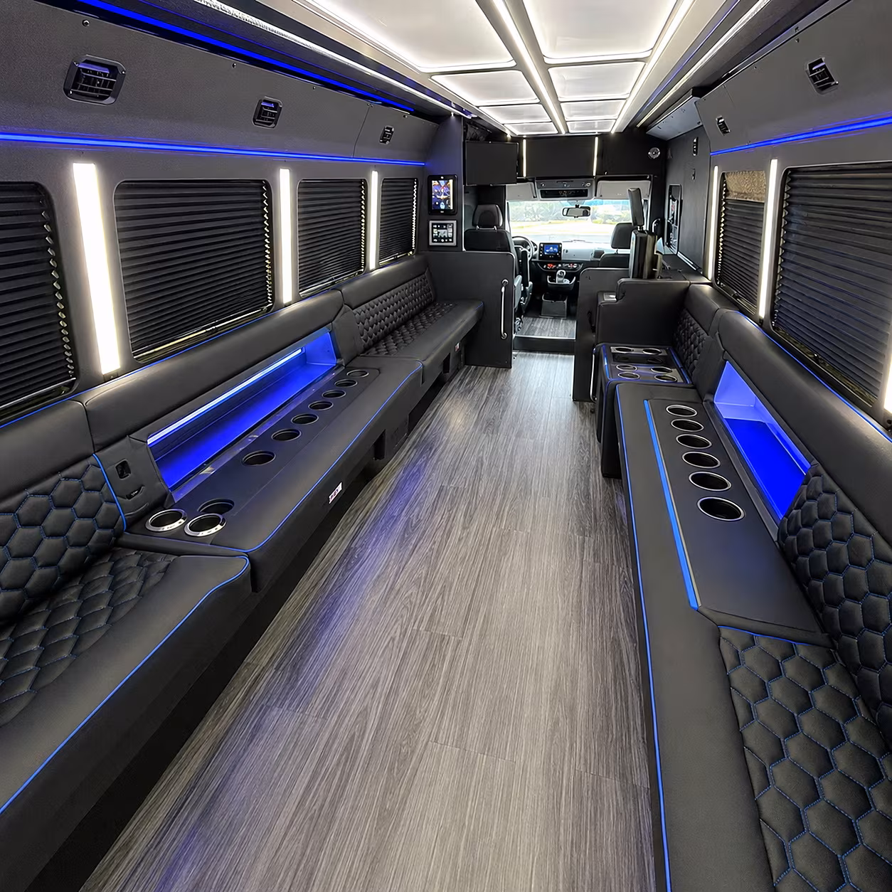 albany party bus inside