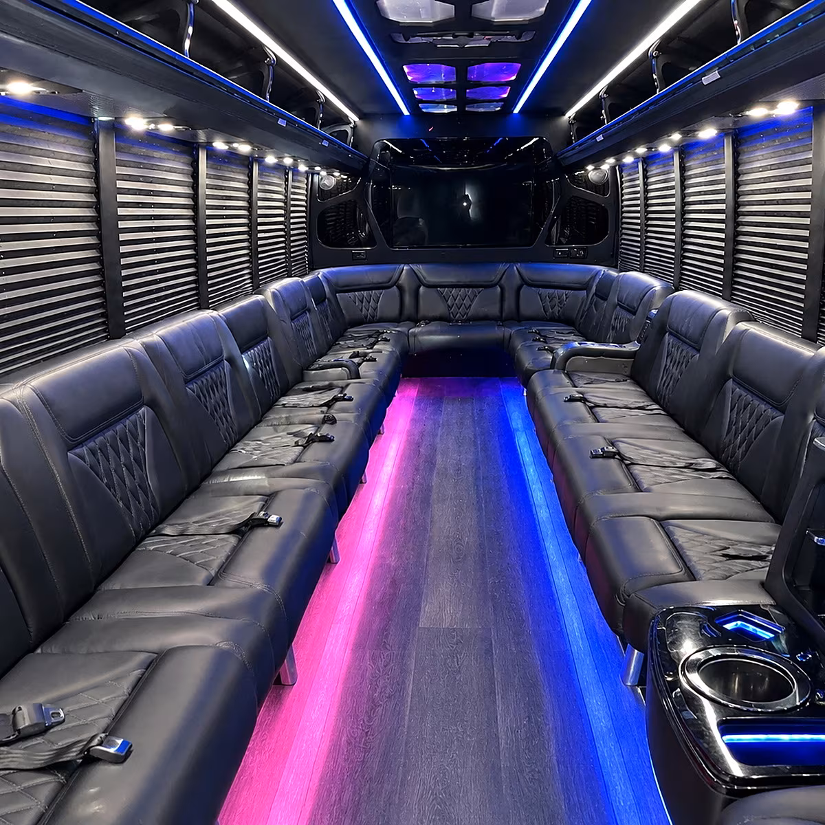 albany party bus interior