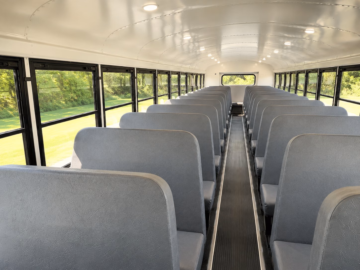 albany school bus interior