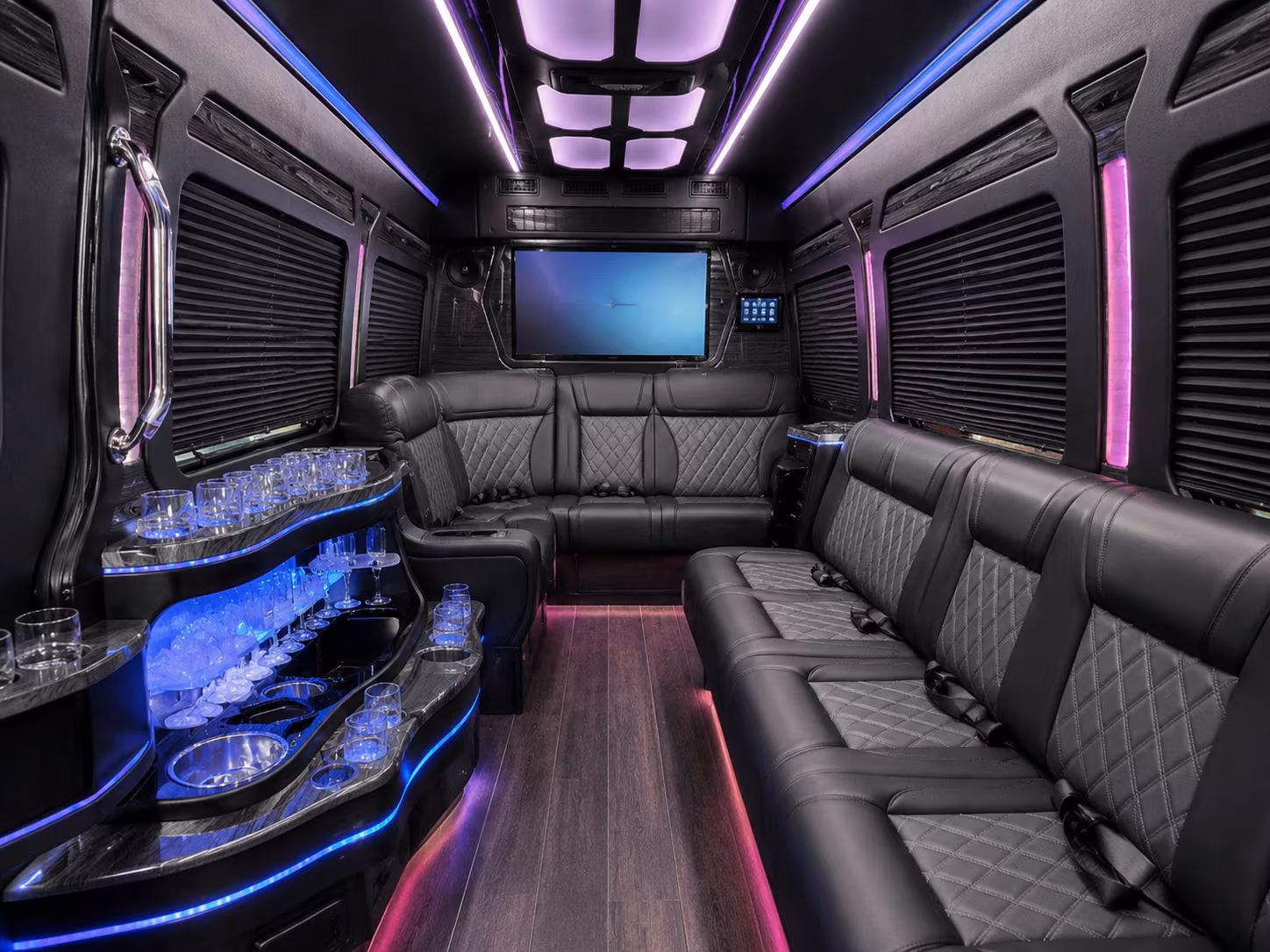 albany sprinter limousine interior